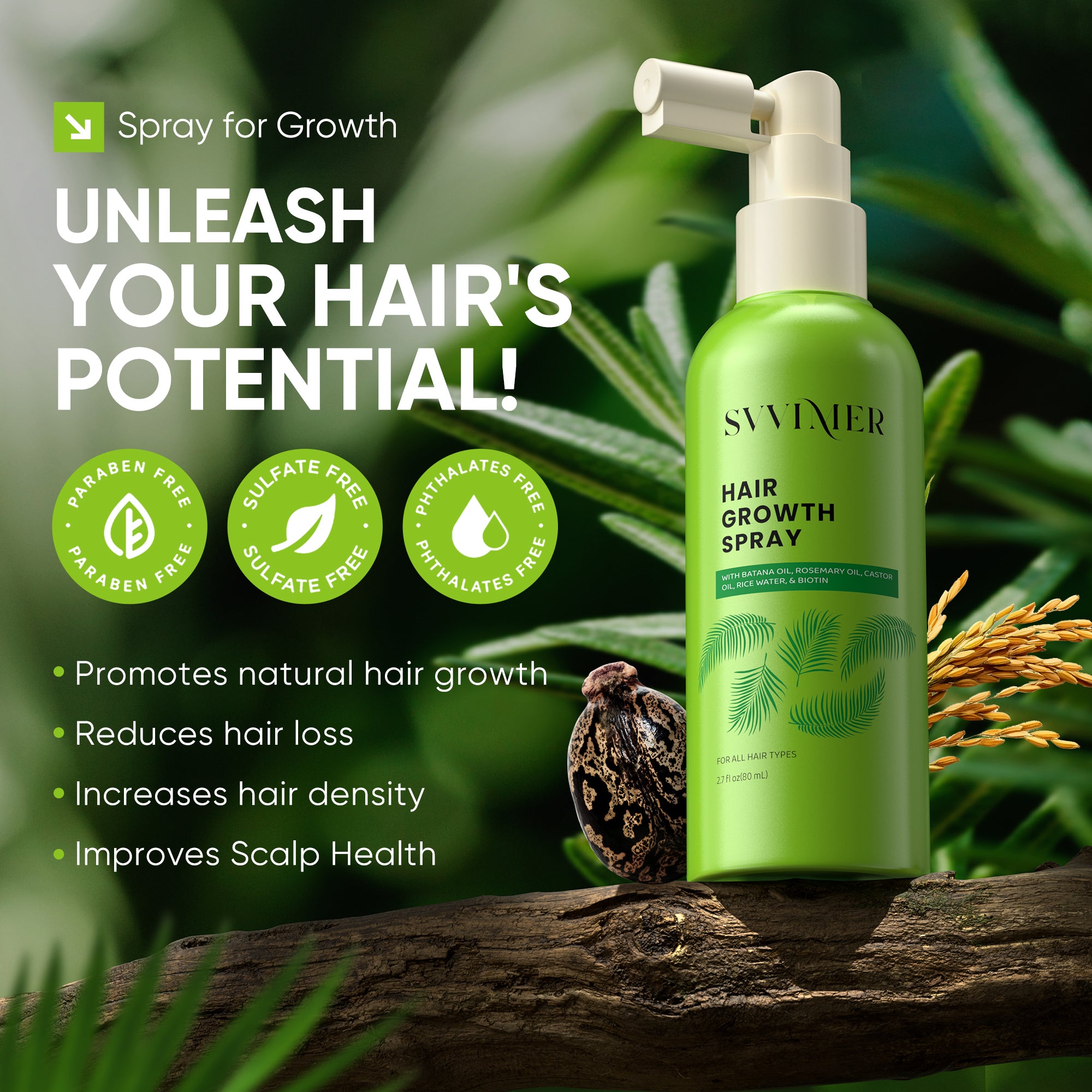 Hair Growth Serum Spray 80 ml